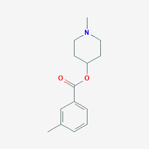 1-Methyl-4-piperidinyl 3-methylbenzoate