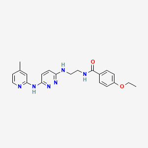 4-ethoxy-N-(2-((6-((4-methylpyridin-2-yl)amino)pyridazin-3-yl)amino)ethyl)benzamide