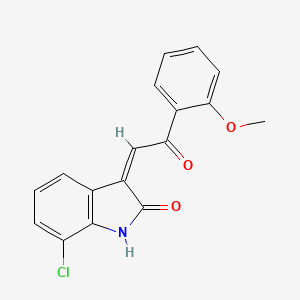 (3Z)-7-chloro-3-[2-(2-methoxyphenyl)-2-oxoethylidene]-1,3-dihydro-2H-indol-2-one
