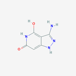 molecular formula C6H6N4O2 B2950814 3-amino-1H-pyrazolo[4,3-c]pyridine-4,6-diol CAS No. 120267-11-0