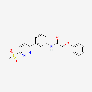 molecular formula C19H17N3O4S B2950832 N-(3-(6-(methylsulfonyl)pyridazin-3-yl)phenyl)-2-phenoxyacetamide CAS No. 897614-26-5