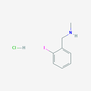 molecular formula C8H11ClIN B2950834 1-(2-Iodophenyl)-N-methylmethanamine;hydrochloride CAS No. 2503203-49-2