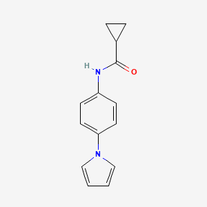 N-[4-(1H-pyrrol-1-yl)phenyl]cyclopropanecarboxamide