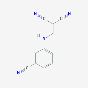 molecular formula C11H6N4 B2950847 3-((2,2-Dicyanovinyl)amino)benzenecarbonitrile CAS No. 67884-65-5