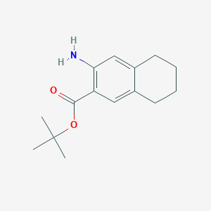 molecular formula C15H21NO2 B2950848 Tert-butyl 3-amino-5,6,7,8-tetrahydronaphthalene-2-carboxylate CAS No. 2248332-43-4