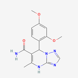 7-(2,4-Dimethoxyphenyl)-5-methyl-4,7-dihydro[1,2,4]triazolo[1,5-a]pyrimidine-6-carboxamide