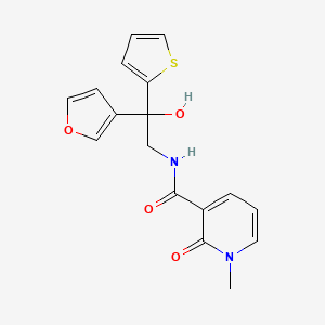 N-[2-(furan-3-yl)-2-hydroxy-2-(thiophen-2-yl)ethyl]-1-methyl-2-oxo-1,2-dihydropyridine-3-carboxamide