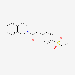 1-(3,4-dihydroisoquinolin-2(1H)-yl)-2-(4-(isopropylsulfonyl)phenyl)ethanone