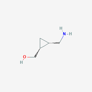 molecular formula C5H11NO B2950864 ((1R,2S)-2-(Aminomethyl)cyclopropyl)methanol CAS No. 102225-89-8