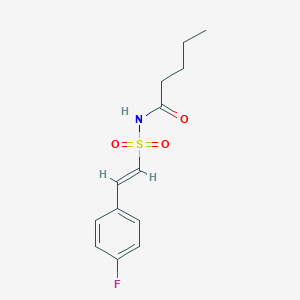 N-[(E)-2-(4-Fluorophenyl)ethenyl]sulfonylpentanamide