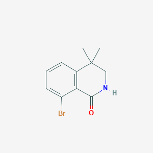 molecular formula C11H12BrNO B2950872 8-Bromo-4,4-dimethyl-3,4-dihydroisoquinolin-1(2H)-one CAS No. 2167586-67-4