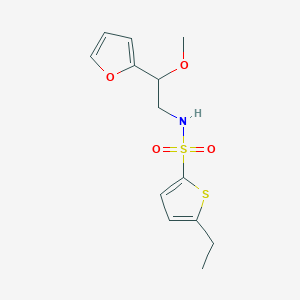 molecular formula C13H17NO4S2 B2950886 5-ethyl-N-(2-(furan-2-yl)-2-methoxyethyl)thiophene-2-sulfonamide CAS No. 1795455-93-4