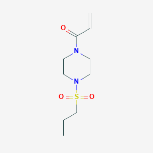 molecular formula C10H18N2O3S B2950899 1-(4-Propylsulfonylpiperazin-1-yl)prop-2-en-1-one CAS No. 1178226-14-6