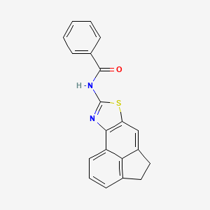 molecular formula C20H14N2OS B2950910 N-(4,5-dihydroacenaphtho[5,4-d]thiazol-8-yl)benzamide CAS No. 477325-62-5