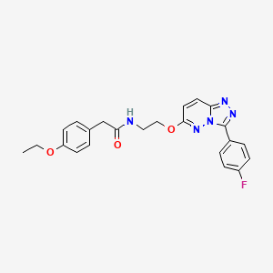 2-(4-ethoxyphenyl)-N-(2-((3-(4-fluorophenyl)-[1,2,4]triazolo[4,3-b]pyridazin-6-yl)oxy)ethyl)acetamide