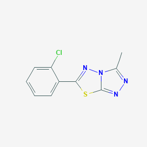 molecular formula C10H7ClN4S B295092 6-(2-Chlorophenyl)-3-methyl[1,2,4]triazolo[3,4-b][1,3,4]thiadiazole 