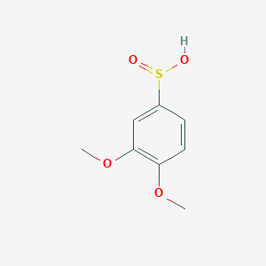 molecular formula C8H10O4S B2950920 3,4-dimethoxybenzenesulfinic Acid CAS No. 81453-47-6