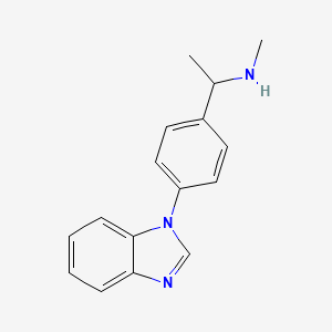 {1-[4-(1H-1,3-benzodiazol-1-yl)phenyl]ethyl}(methyl)amine