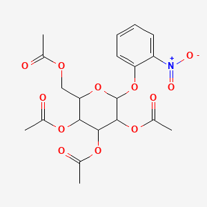[3,4,5-Triacetyloxy-6-(2-nitrophenoxy)oxan-2-yl]methyl acetate