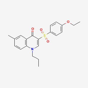 molecular formula C21H23NO4S B2950971 3-((4-ethoxyphenyl)sulfonyl)-6-methyl-1-propylquinolin-4(1H)-one CAS No. 899214-35-8