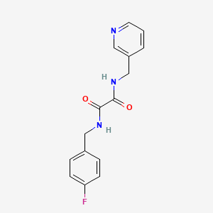 molecular formula C15H14FN3O2 B2950977 N1-(4-fluorobenzyl)-N2-(pyridin-3-ylmethyl)oxalamide CAS No. 920162-19-2