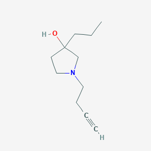 molecular formula C11H19NO B2950996 1-But-3-ynyl-3-propylpyrrolidin-3-ol CAS No. 2303752-03-4