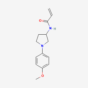 molecular formula C14H18N2O2 B2951005 N-[1-(4-Methoxyphenyl)pyrrolidin-3-yl]prop-2-enamide CAS No. 2361640-56-2