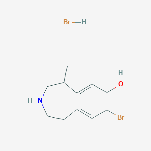 molecular formula C11H15Br2NO B2951020 8-Bromo-5-methyl-2,3,4,5-tetrahydro-1H-3-benzazepin-7-ol;hydrobromide CAS No. 2287335-43-5