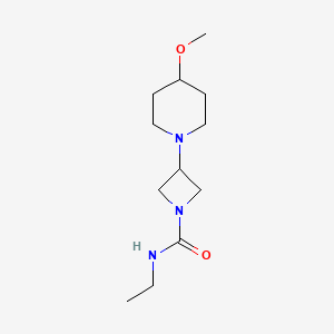 molecular formula C12H23N3O2 B2951026 N-ethyl-3-(4-methoxypiperidin-1-yl)azetidine-1-carboxamide CAS No. 2034490-21-4