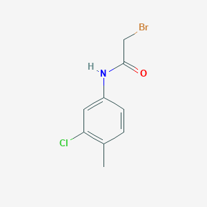 molecular formula C9H9BrClNO B2951038 2-bromo-N-(3-chloro-4-methylphenyl)acetamide CAS No. 349120-90-7