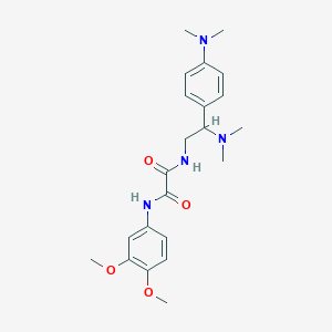 molecular formula C22H30N4O4 B2951082 N1-(3,4-dimethoxyphenyl)-N2-(2-(dimethylamino)-2-(4-(dimethylamino)phenyl)ethyl)oxalamide CAS No. 941887-14-5