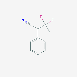 molecular formula C10H9F2N B2951086 3,3-Difluoro-2-phenylbutanenitrile CAS No. 2114570-83-9