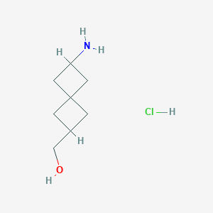 molecular formula C8H16ClNO B2951088 (6-Aminospiro[3.3]heptan-2-YL)methanol hcl CAS No. 170508-16-4