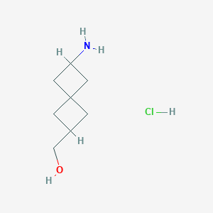 (2-Aminospiro[3.3]heptan-6-yl)methanol;hydrochloride