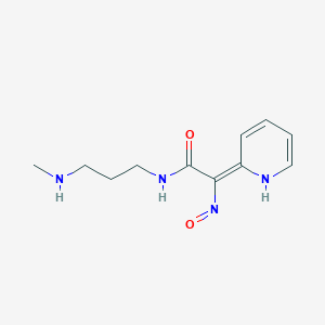 (2Z)-N-[3-(methylamino)propyl]-2-nitroso-2-(1H-pyridin-2-ylidene)acetamide