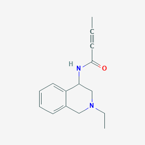 molecular formula C15H18N2O B2951094 N-(2-Ethyl-3,4-dihydro-1H-isoquinolin-4-yl)but-2-ynamide CAS No. 2411199-03-4