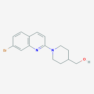 [1-(7-Bromoquinolin-2-yl)piperidin-4-yl]methanol