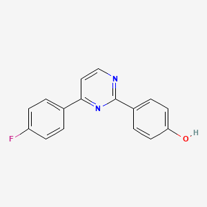 B2951104 4-[4-(4-Fluorophenyl)-2-pyrimidinyl]benzenol CAS No. 477846-73-4