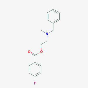 molecular formula C17H18FNO2 B295113 2-[Benzyl(methyl)amino]ethyl 4-fluorobenzoate 