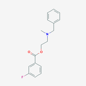 2-[Benzyl(methyl)amino]ethyl 3-fluorobenzoate