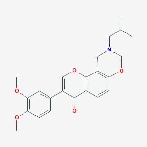 3-(3,4-dimethoxyphenyl)-9-isobutyl-9,10-dihydrochromeno[8,7-e][1,3]oxazin-4(8H)-one