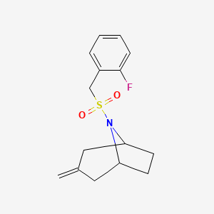 (1R,5S)-8-((2-fluorobenzyl)sulfonyl)-3-methylene-8-azabicyclo[3.2.1]octane
