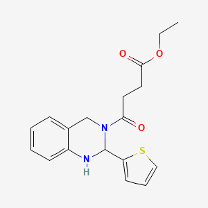 ethyl 4-oxo-4-[2-(2-thienyl)-1,4-dihydro-3(2H)-quinazolinyl]butanoate