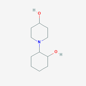 molecular formula C11H21NO2 B2951164 1-(2-Hydroxycyclohexyl)piperidin-4-ol CAS No. 1179310-70-3