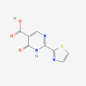 6-Oxo-2-(1,3-thiazol-2-yl)-1H-pyrimidine-5-carboxylic acid