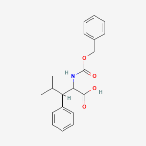 4-Methyl-3-phenyl-2-(phenylmethoxycarbonylamino)pentanoic acid