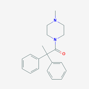 molecular formula C20H24N2O B295122 1-(2,2-Diphenylpropanoyl)-4-methylpiperazine 