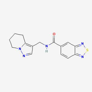molecular formula C15H15N5OS B2951229 N-((4,5,6,7-tetrahydropyrazolo[1,5-a]pyridin-3-yl)methyl)benzo[c][1,2,5]thiadiazole-5-carboxamide CAS No. 2034453-72-8