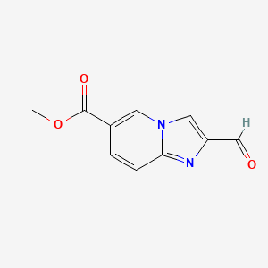 molecular formula C10H8N2O3 B2951230 Methyl 2-formylimidazo[1,2-a]pyridine-6-carboxylate CAS No. 2092067-64-4