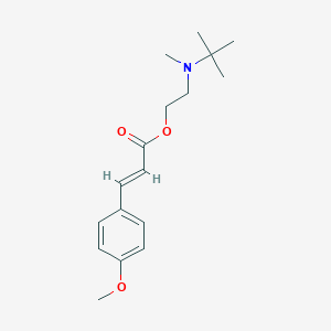 molecular formula C17H25NO3 B295124 2-[tert-butyl(methyl)amino]ethyl (2E)-3-(4-methoxyphenyl)prop-2-enoate 